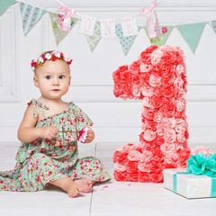 First Birthday Party Supplies 1st High Chair Banner Baby Boy Decorations