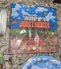 Minecraft Birthday Party Decorations Plates Napkins Cups Forks Knives 20 Pc Each