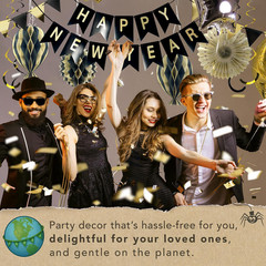 Premium Reusable New Years Decorations 2026 – Multi-Occasion Happy New Year Bann