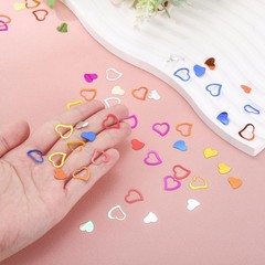 1200 PCS Heart Confetti Glitter Table Decor Party Wedding 0.5×0.6 0.4×0.4 Gold