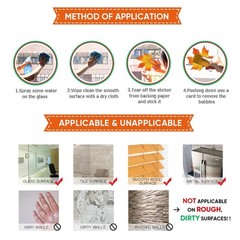 164 PCS Fall Window Clings for Glass Windows Autumn
