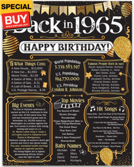 60th Birthday Party Decorations for 60th Birthday (Sixty) – Remembering The Year