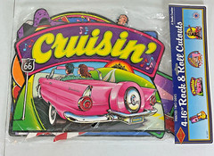 Rock & Roll Diecut Cutouts Decorations 1990 Beistle 4 Pack 16″ New RARE