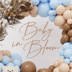 Baby in Bloom Baby Shower Party Decal Sign – Gender Reveal Girl or Boy Baby i…