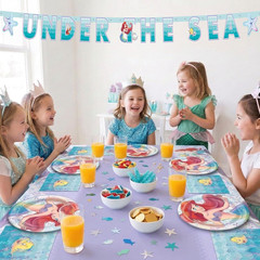 The Little Mermaid Party Decorations – Serves 16 – Ariel Birthday Party Supplies