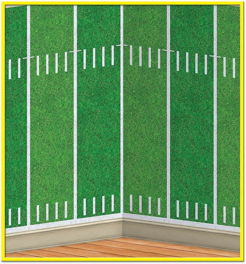 Beistle Football Field Backdrop 4 x 30 Feet Perfect for Game Day Parties