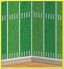 Beistle Football Field Backdrop 4 x 30 Feet Perfect for Game Day Parties