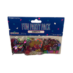 Fun Party Pack Confetti Assorted Shapes Multicolor Party Decoration Ages 3+