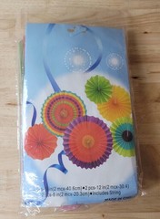 Paper Fan PARTY DECORATIONS Fiesta Themed Rosettes Banner Birthday Wedding Party