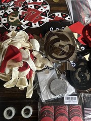 Casino Party Decorations Lot Balloons Streamers Foil Curtains Red Black Decor