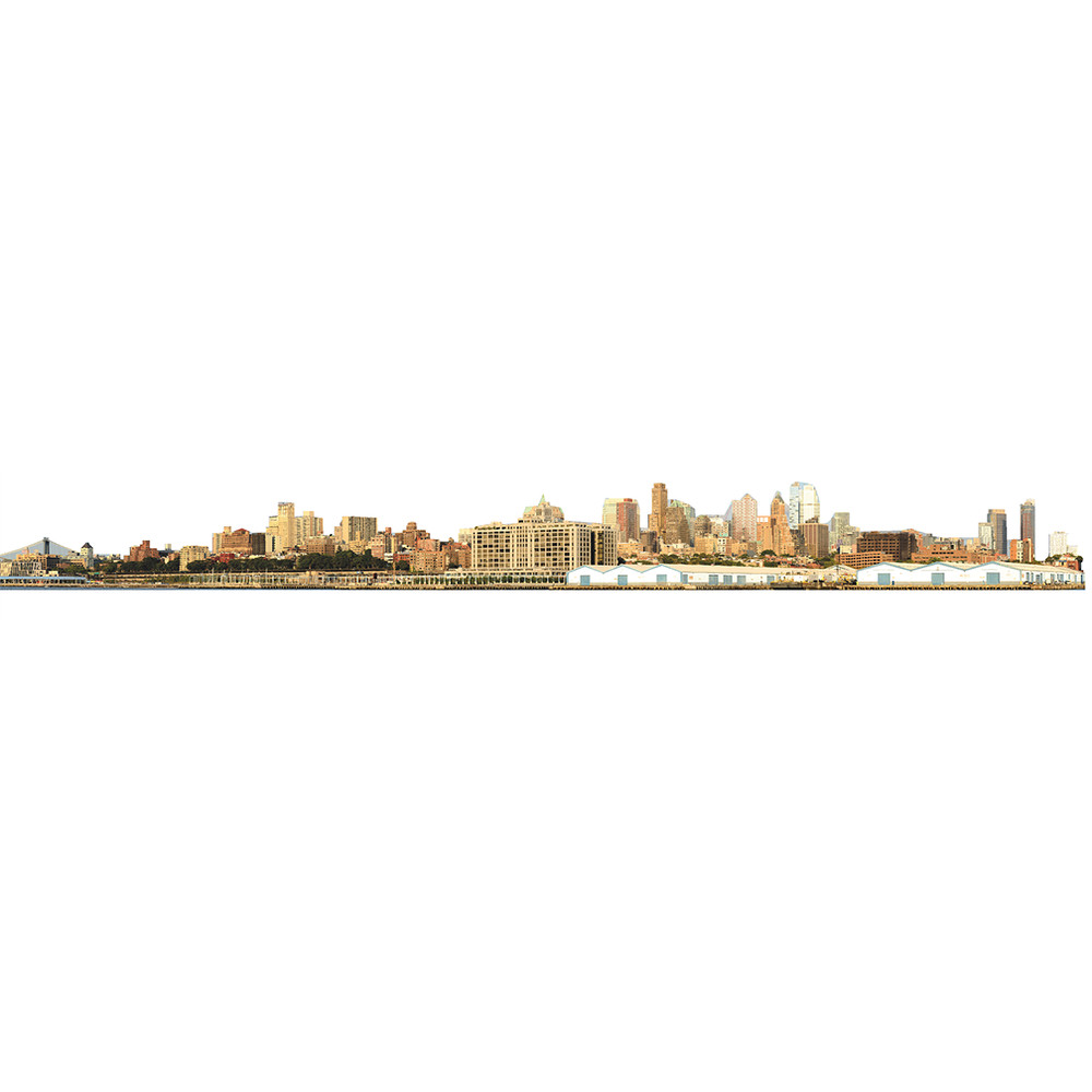 Downtown Brooklyn Skyline New York 2 piece set 15 feet Cardboard Cutout standup
