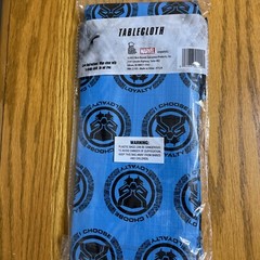2 Marvel Black Panther Wakanda Forever Tablecloth 52 x 70″ Party Reuseable Vinyl