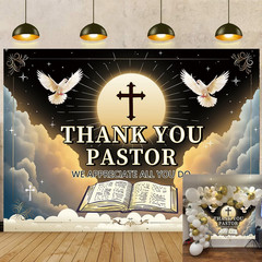 Thank You Pastor Banner Backdrop 7X5Ft Pastor Appreciation Week Background