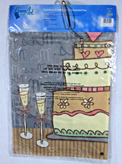 RARE! BREEZE ART SOLAR SILK POLYESTER WEDDING CAKE FLAG 12.5″ X 18″ NEW IN BAG