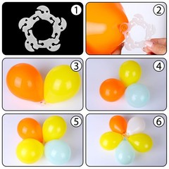 100 Pcs Balloon Clips Plastic Balloon Supplies Balloons Garland Holder Column…