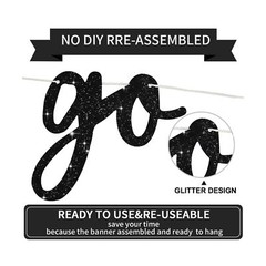 BEISHIDA Black Go Shawty It’s Your Birthday Banner – NO DIY – Hip Hop Theme G…