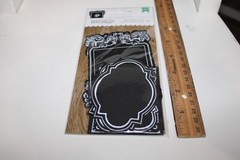 American Craft DIY Shop Hello 10PC Diecut Chalkboard Frames Scrapbooking Crafts