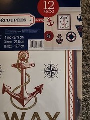 Amscan Nautical Cutouts 12pc Value Pack Party Celebration Various Prints & Sizes