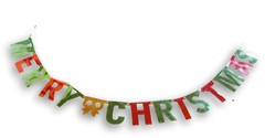 Merry Christmas Foil Holiday Banner – 4.4 Feet x 4 Inches 8 Ft, Multi Color