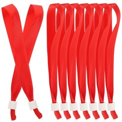 10Pcs Reusable Red Silk Wristbands for Concerts Event Wrist Strap Accessories