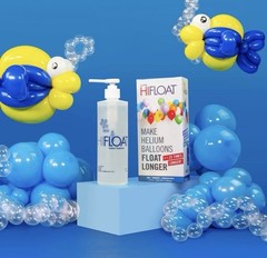 5X Balloon Treatment 16 oz Extends Float Time for Helium-Filled Latex Balloons.