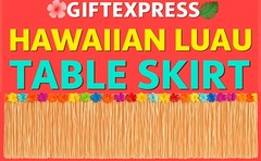 9 Feet x 29.5″ Luau Grass Table Skirt – Hawaiian Theme Party Skirt with