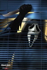Halloween Plastic Window Creeper Scream Ghostface Reaper Party Horror Decoration