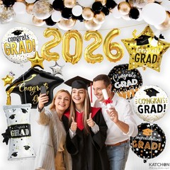 Graduation Decorations 2026 Graduation Balloons Set – Pack of 11 | Big, 28 In…