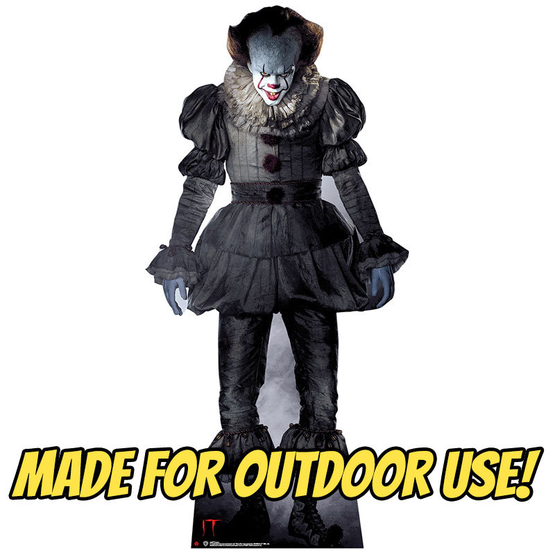 PENNYWISE THE DANCING CLOWN «It» Plastic OUTDOOR YARD DECOR Standee Standup