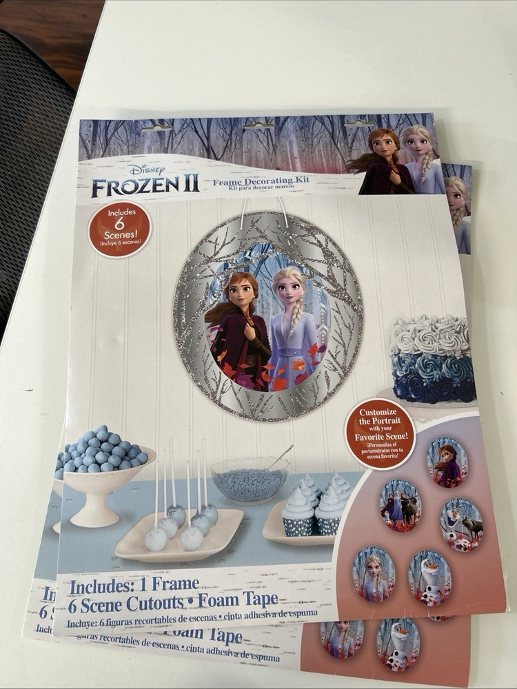 Frozen Birthday Party Decoration Frame and Cutout Photo Decorating Kit