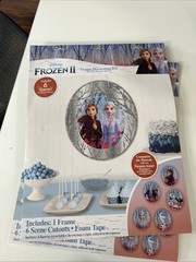 Frozen Birthday Party Decoration Frame and Cutout Photo Decorating Kit