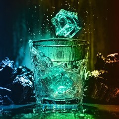 12Pcs Waterproof LED Light Up Ice Cubes for Drinks Colors Flashing Glow in Water