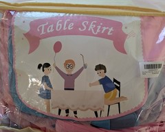 Pink Blue Tulle Tablecloth 8Pack Stretchable Cross Table Cover 4ft