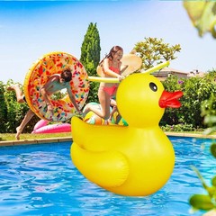2 Pack 4 Feet Giant Inflatable Duck Huge Rubber Duck Large Blow up Pool Float…