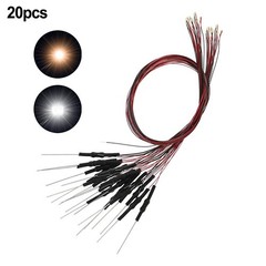 DIY Warm White LED Lights With Pre Wired Resistors For Railroad Layouts (20pcs)