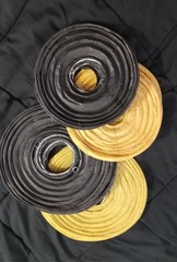 Round Paper Lanterns 2-Black 8inch 2-Gold 8inch 2-Black 10inch 2-Gold 10inch