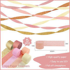 Boho Pink Farewell Party Decorations Women, Good Luck We Will Miss You Banner Cr