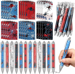 48 Pcs Spider Party Decorations Include 24 Pcs Spider Spiral Notepads Mini Noteb