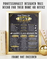 High School Reunion Class 1967 – 11×14 Unframed Poster Perfect Party Decoration
