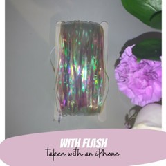 Iridescent / Rainbow Adhesive Tinsel Party Decoration Backdrop Curtain Tassel