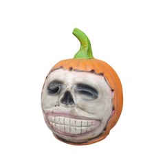 Scary Realistic Latex Pumpkin Head Ornament Halloween Decorations Props Gift