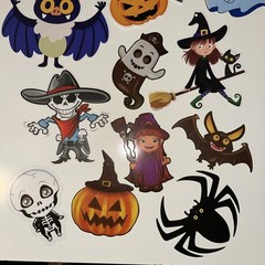 Halloween Mini Assorted Paper Cutouts 12 Count