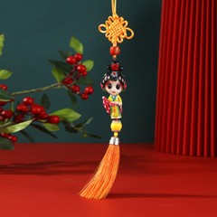 Chinese Peking Opera Character Knot Hanging Pendant Gift Specialty Ethnic Crafts