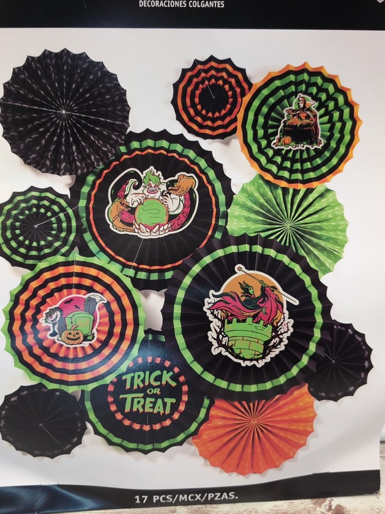 Disney Halloween Villains Haunted House Carnival Party Decorations Paper Crafts