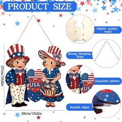 Patriotic Front Door Decorations for 250th Anniversary Memorial Day Decor