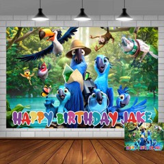 Rio 2 Personalised Custom Backdrop Banner Party Decorations Birthday Gift