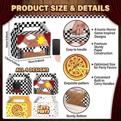 Creative 12 Pcs Horror Game Inspired Treat Boxes for Unique Party Celebrations