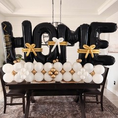 Black HOME Balloons 40 Inch,Large HOME Letter Banner for Sweet Housewarming H…
