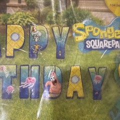 Nickelodeon SpongeBob SquarePants Birthday Yard Stakes 14pc Plastic/Metal W34301