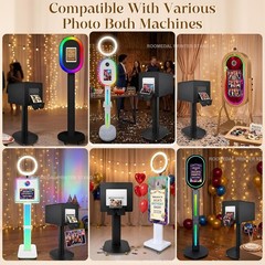 Portable iPad Photo Booth Kiosk RGB Ring Light Selfie Machine for Party Rental